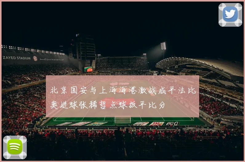 北京国安与上海海港激战成平法比奥进球张稀哲点球扳平比分